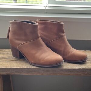 Toms Tan Ankle Booties